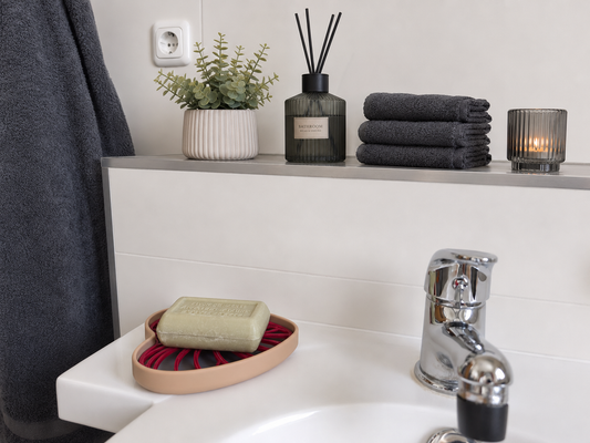 Riva Seifen & Schwammablage / Monstera Blatt Design