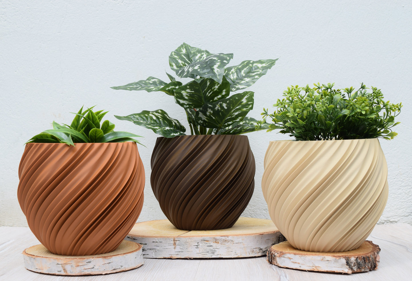 Spyro Planter /Moderne große Blumentöpfe mit Innentopf