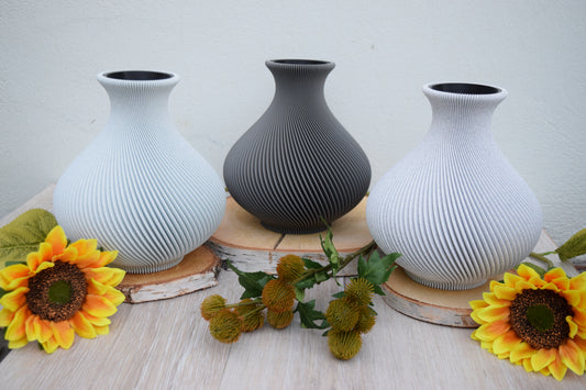 Aura Vase / Dynamisches Spiralmuster
