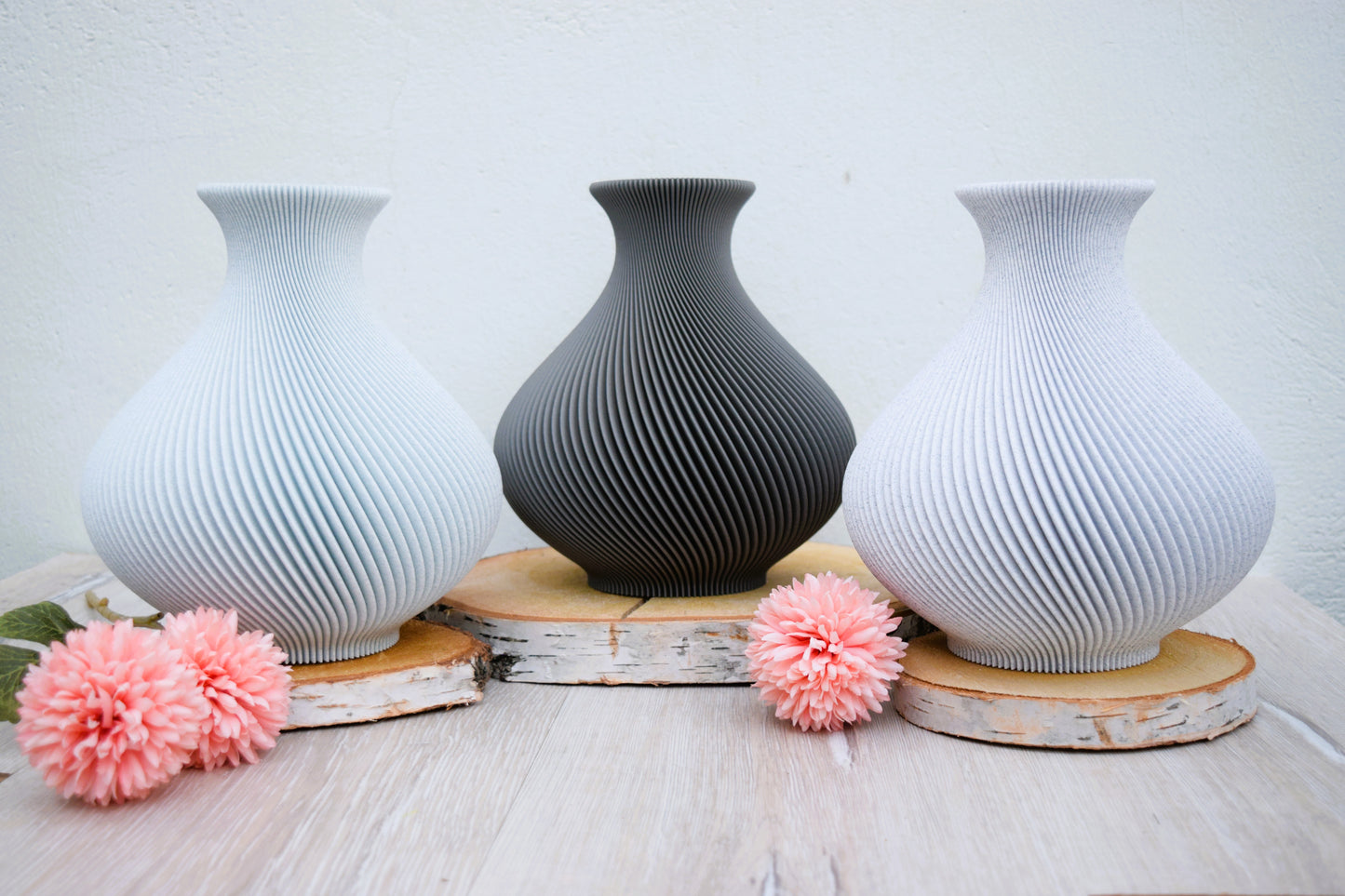 Aura Vase / Dynamisches Spiralmuster