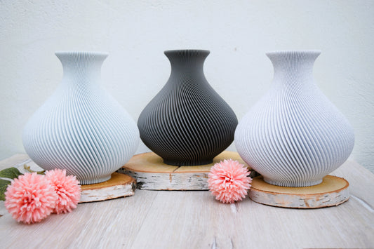 Aura Vase / Dynamisches Spiralmuster