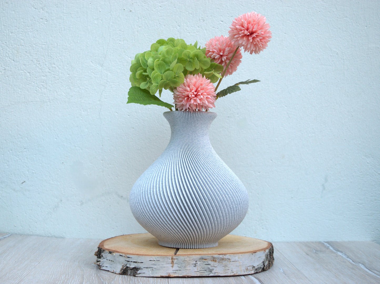 Aura Vase / Dynamisches Spiralmuster